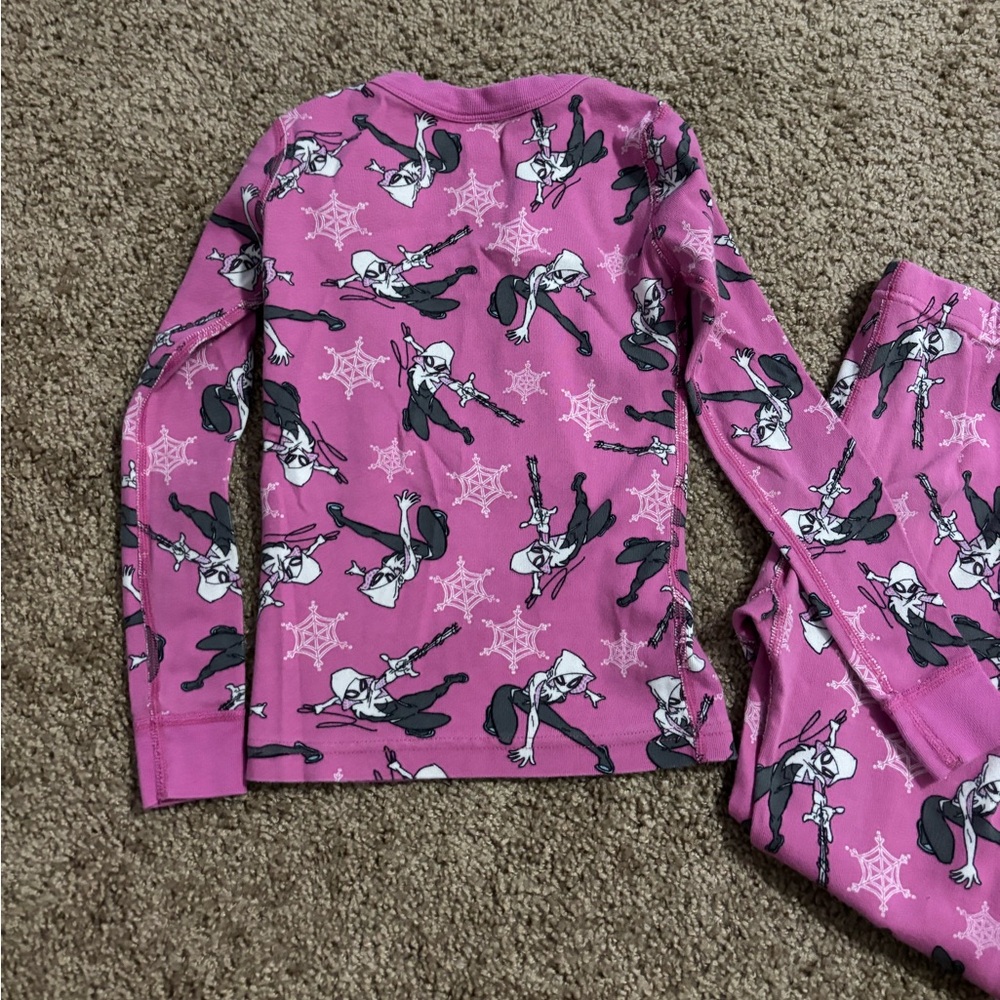 Hanna Andersson Marvel Spidergirl Pajamas Size 120 6-7 - Picture 3 of 6
